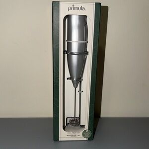 Primula Silver Milk Frother - Handheld Milk Frother for Coffee
